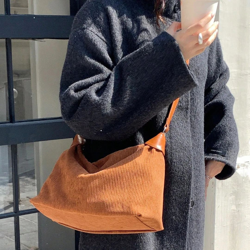 Aria Corduroy Shoulder Bag