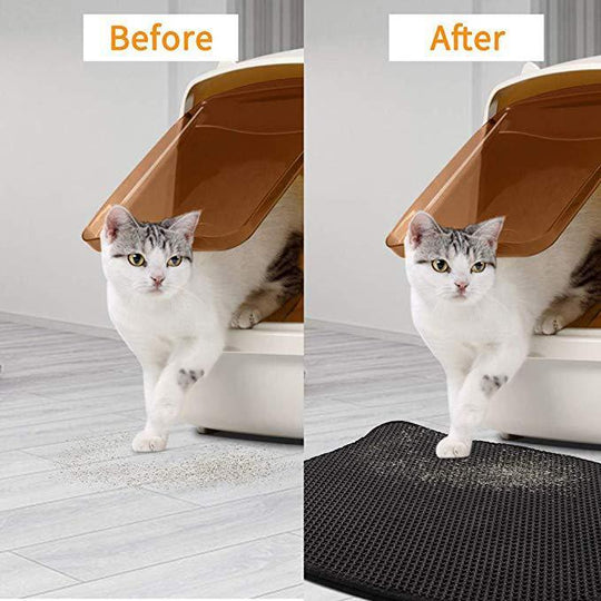 LitterBox™️ | Double Layer Litter Mat for Cats - Keep Your Floors Clean