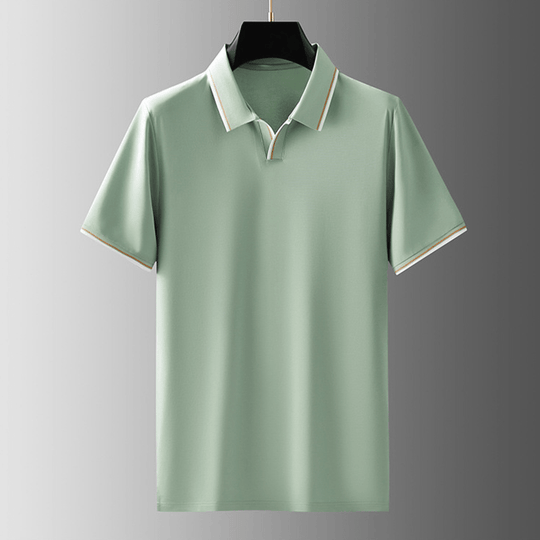 James | Silk Polo Shirt - Prestige Quality for a Refined and Elegant Look