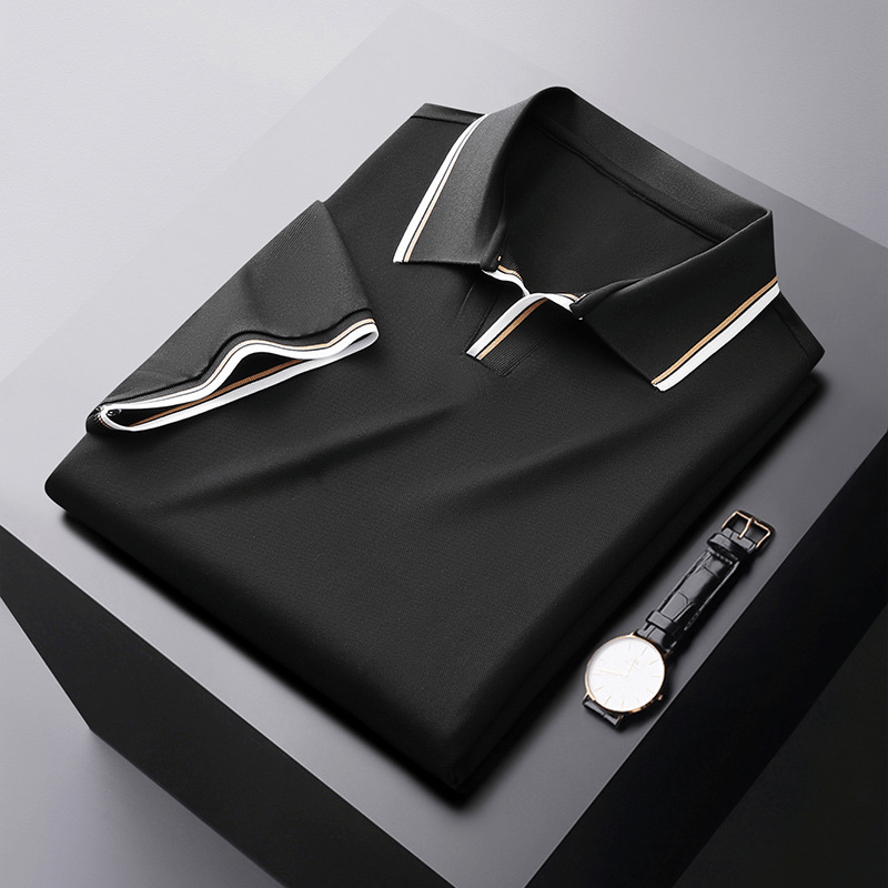 James | Silk Polo Shirt - Prestige Quality for a Refined and Elegant Look