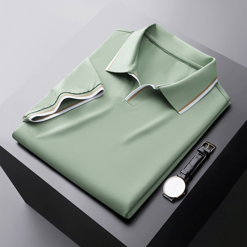 James | Silk Polo Shirt - Prestige Quality for a Refined and Elegant Look