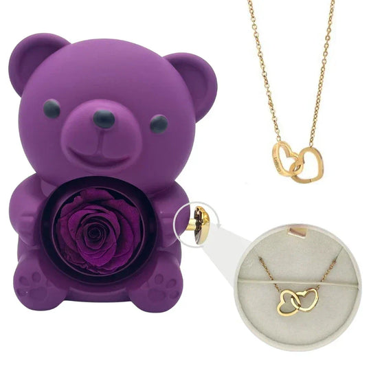 Gerda™ | Eternal Bear - Romantic gift with engraved necklace