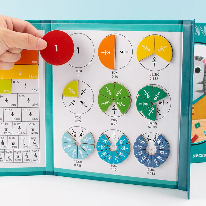 FractionToy™ | Magnetic Math Toy - Fun with Fractions