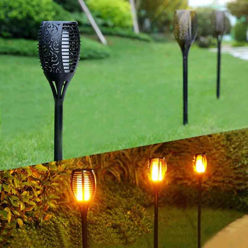 Solar flame torch lights - Add ambiance to your garden