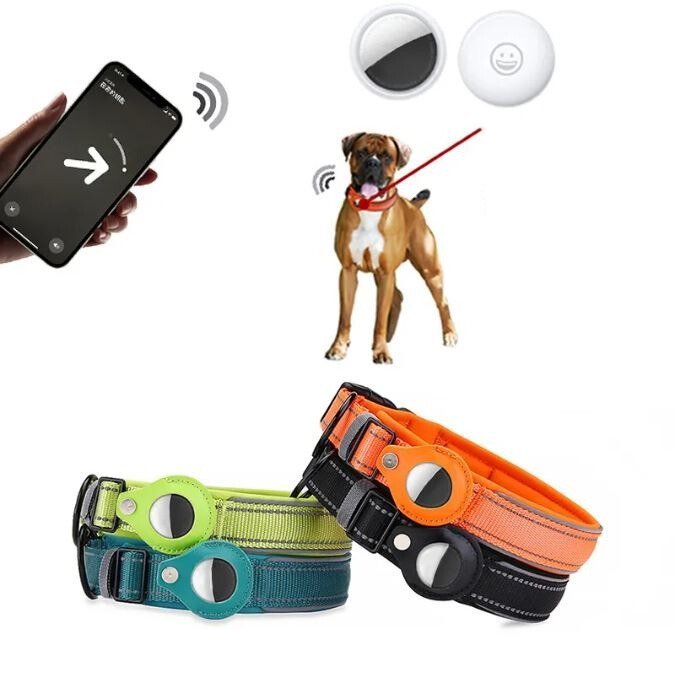 Anti-Loss Collar with Apple Airtag Tracker | Pet Collar - Keeps Animals Locatable