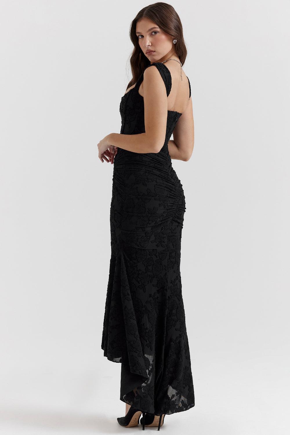 Textured Maxi Dress | Unique Style