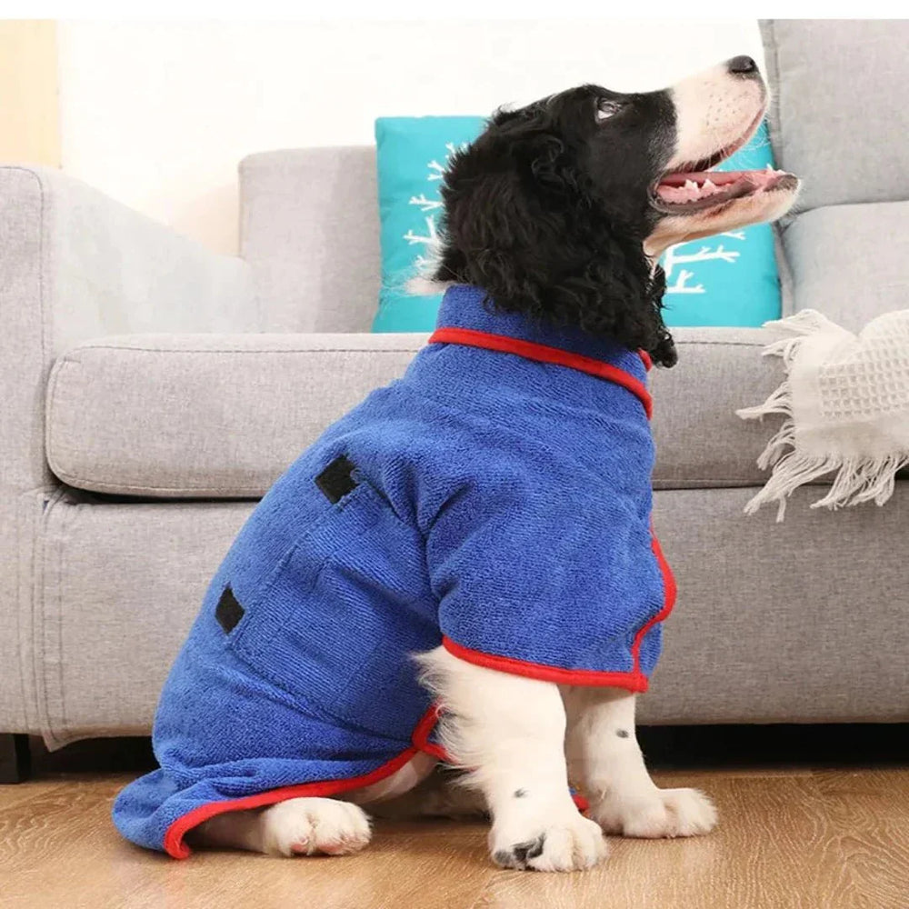 CozyPaws - Luxurious Bathrobe for Your Four-Legged Friend