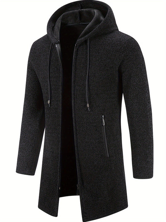 Jhonny | Mid-Length Warm Hooded Coat