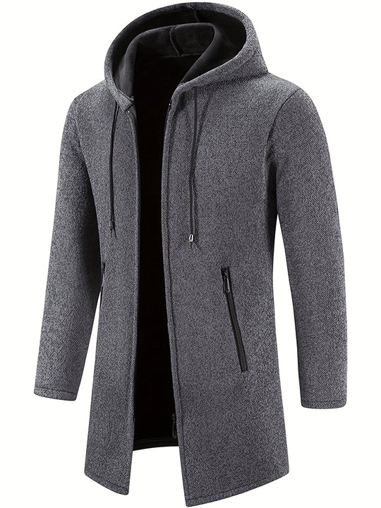 Jhonny | Mid-Length Warm Hooded Coat