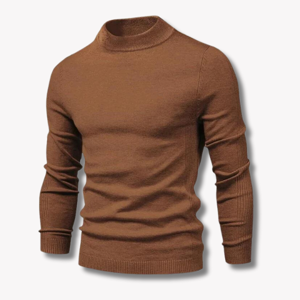 Chic wool pullover with high collar - The perfect blend of style and comfort for all your occasions