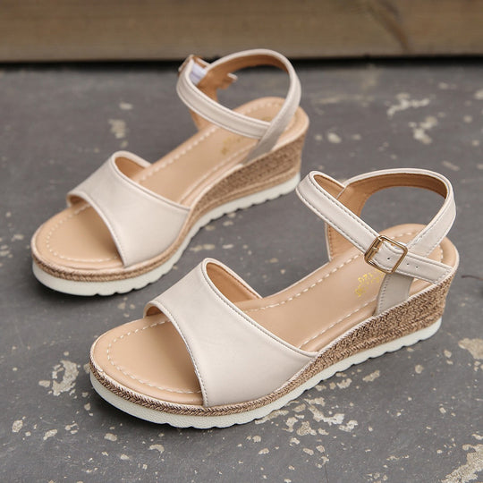 Viva™ - Summer Wedge Sandals in Vegan Leather