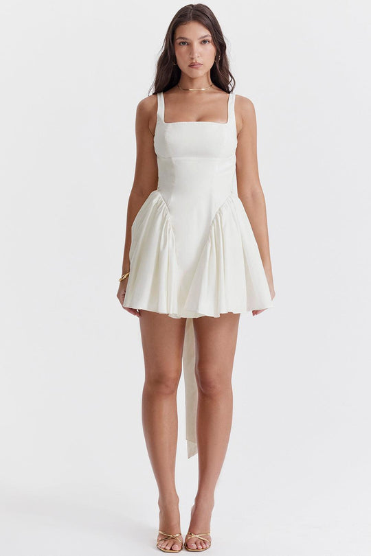 Luna | Mini Dress with Bow - Charming & Chic