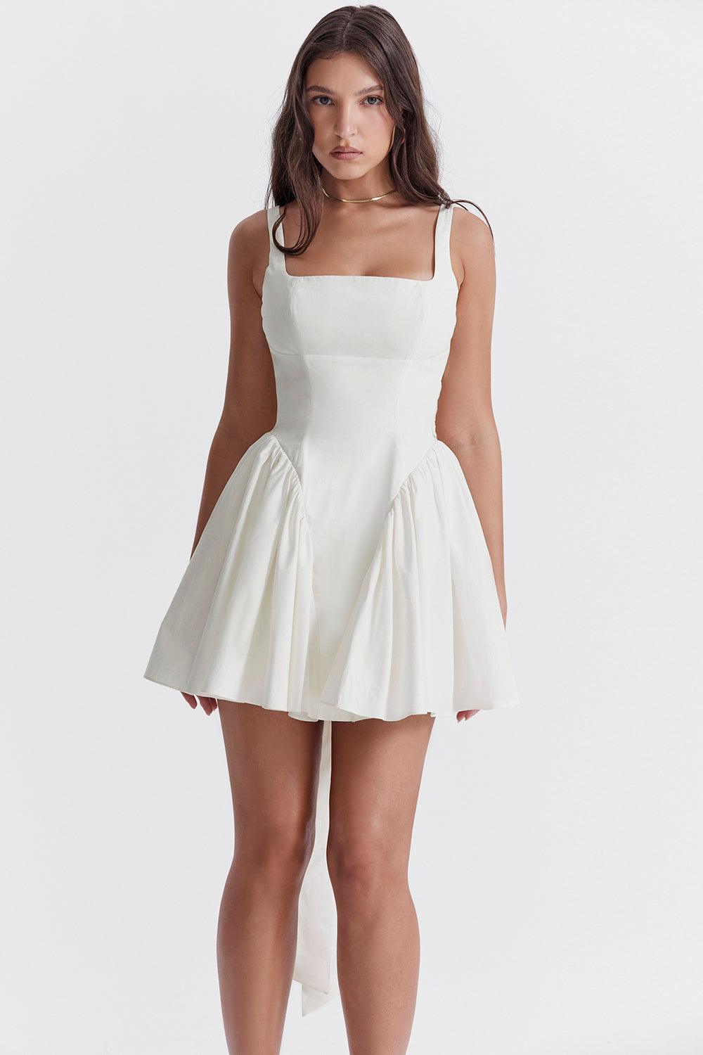 Luna | Mini Dress with Bow - Charming & Chic