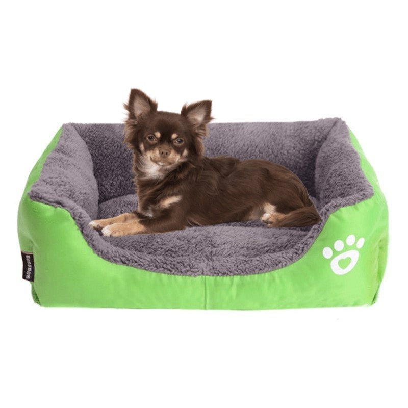 Dog Bed with Paw Print | Small to Medium Dogs - Comfortable and Cute