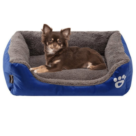 Dog Bed with Paw Print | Small to Medium Dogs - Comfortable and Cute