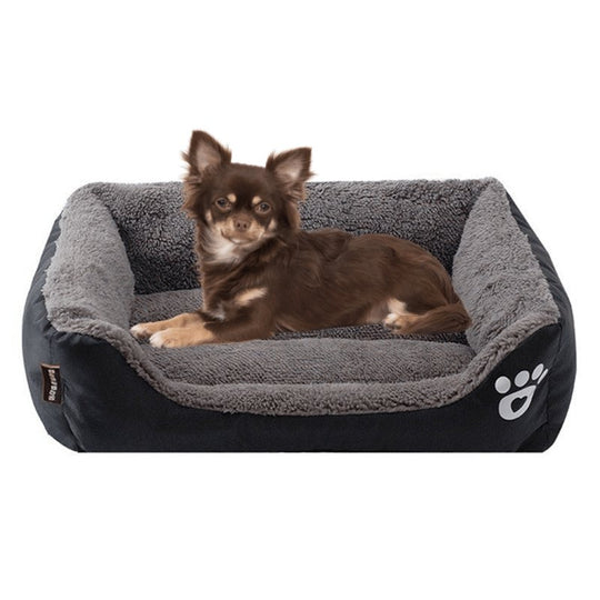 Dog Bed with Paw Print | Small to Medium Dogs - Comfortable and Cute