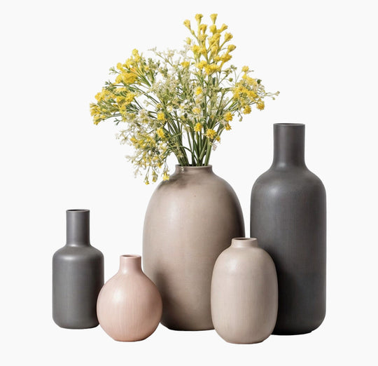 Modern and Elegant Ceramic Vase Set - Colorful and Stylish Minimalism for Your Home