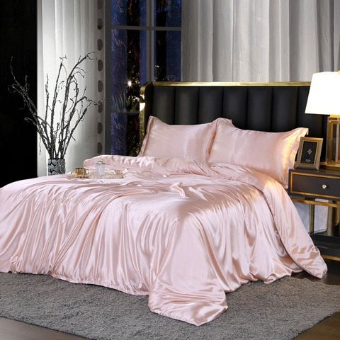 Luxury Set (4 Pieces) | Silk/Satin Bedding - Comfort and Elegance