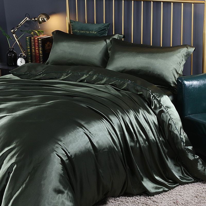 Luxury Set (4 Pieces) | Silk/Satin Bedding - Comfort and Elegance