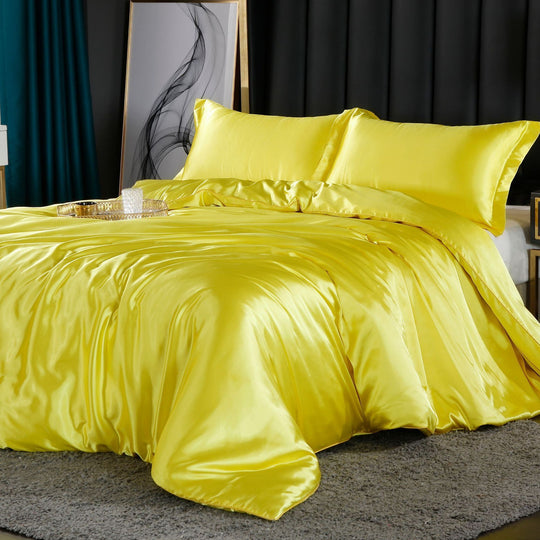 Luxury Set (4 Pieces) | Silk/Satin Bedding - Comfort and Elegance