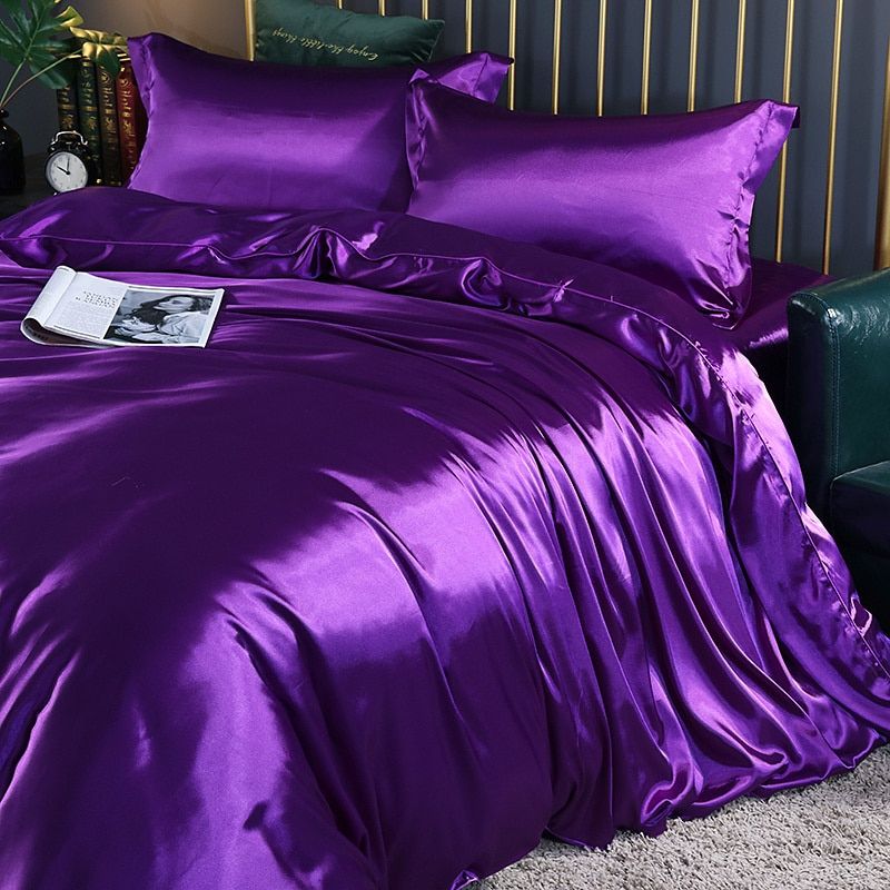 Luxury Set (4 Pieces) | Silk/Satin Bedding - Comfort and Elegance