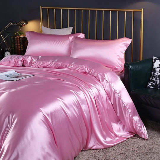 Luxury Set (4 Pieces) | Silk/Satin Bedding - Comfort and Elegance