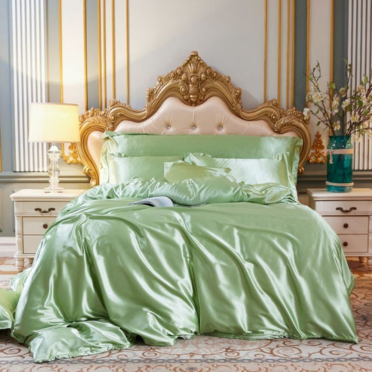 Luxury Set (4 Pieces) | Silk/Satin Bedding - Comfort and Elegance