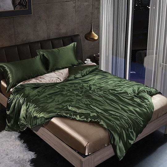 Luxury Set (4 Pieces) | Silk/Satin Bedding - Comfort and Elegance