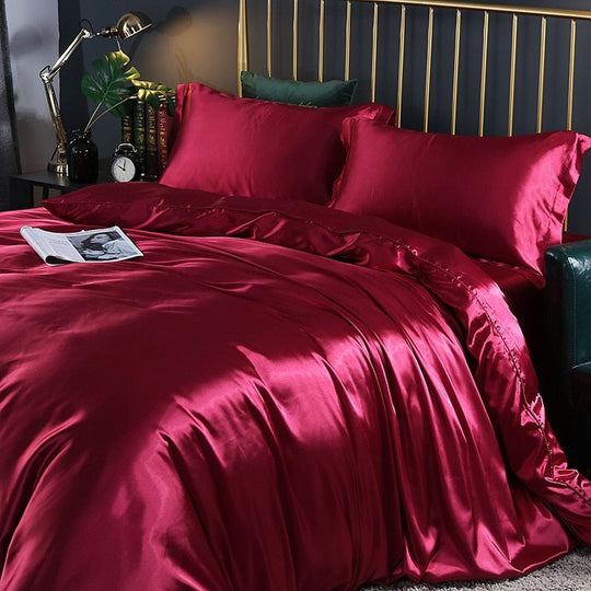 Luxury Set (4 Pieces) | Silk/Satin Bedding - Comfort and Elegance