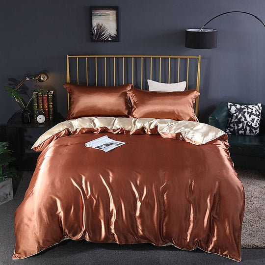 Luxury Set (4 Pieces) | Silk/Satin Bedding - Comfort and Elegance