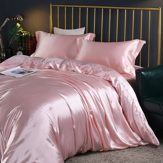 Luxury Set (4 Pieces) | Silk/Satin Bedding - Comfort and Elegance