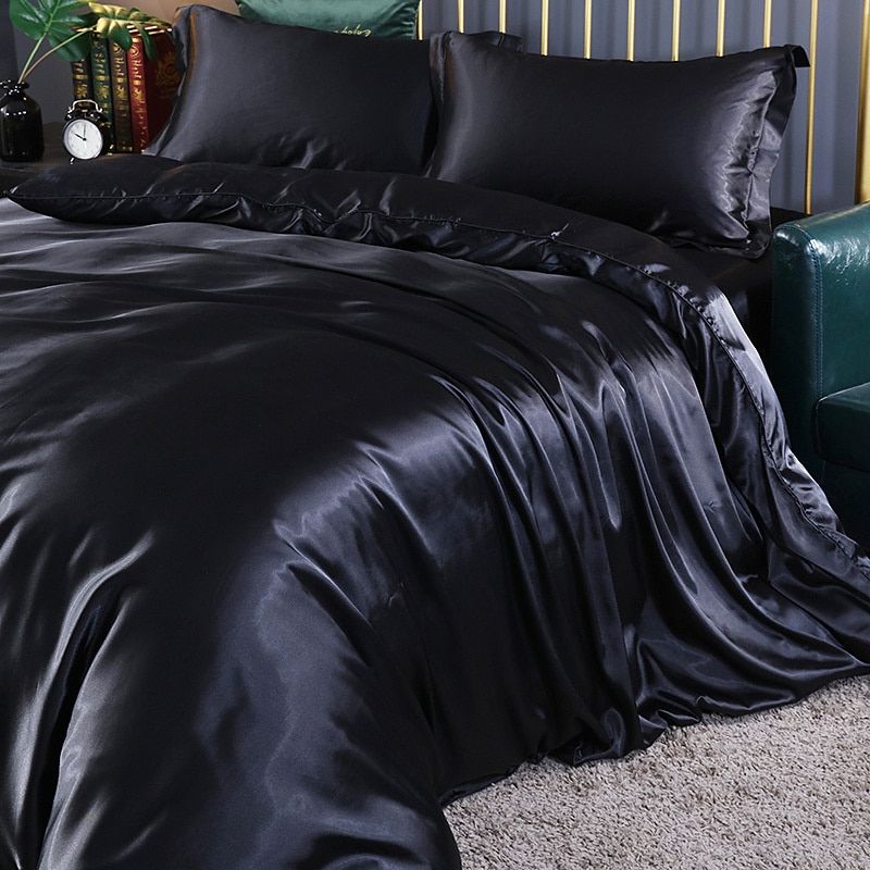 Luxury Set (4 Pieces) | Silk/Satin Bedding - Comfort and Elegance