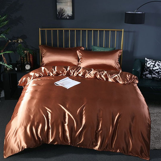 Luxury Set (4 Pieces) | Silk/Satin Bedding - Comfort and Elegance