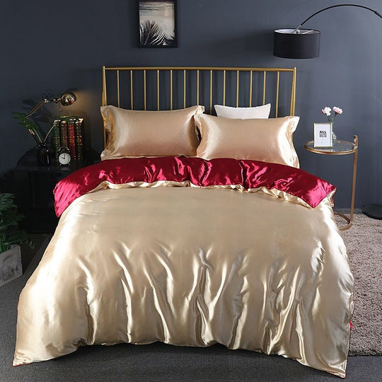 Luxury Set (4 Pieces) | Silk/Satin Bedding - Comfort and Elegance