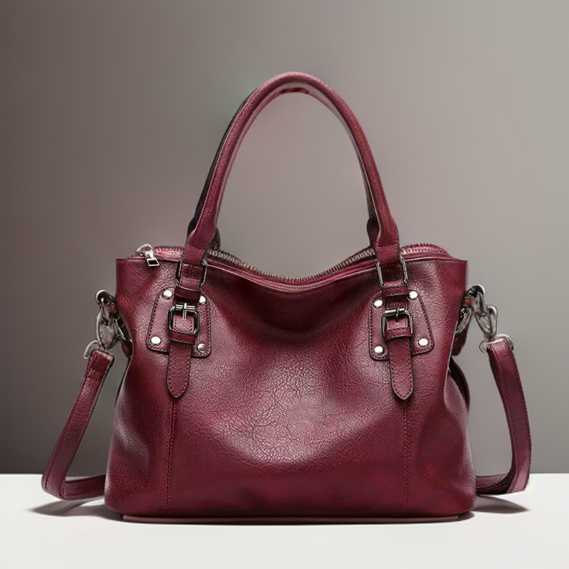 Elegant leather crossbody bag