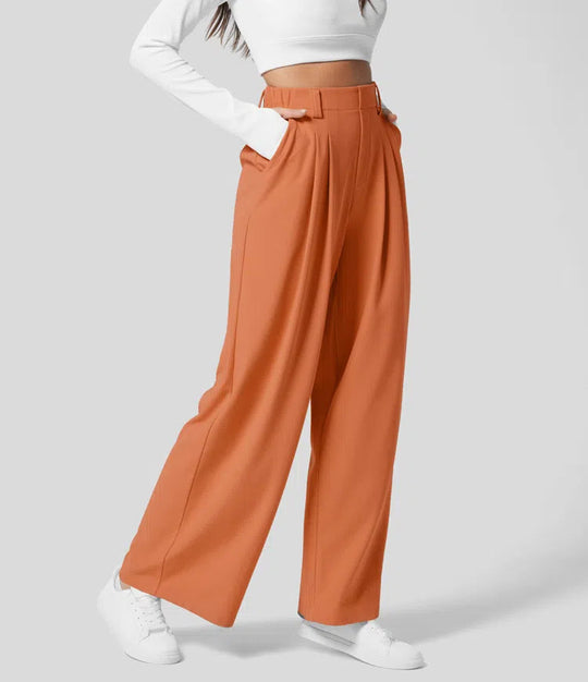 Poumys™ | High-Waisted Wide-Leg Pants