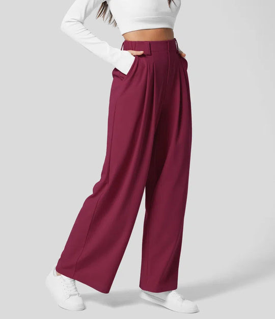 Poumys™ | High-Waisted Wide-Leg Pants