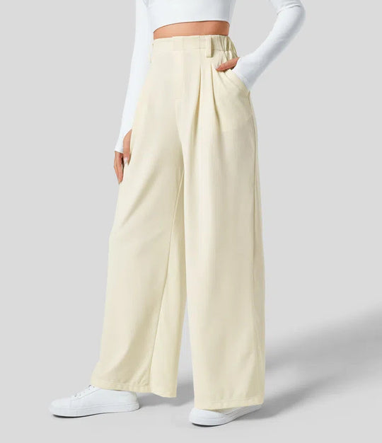 Poumys™ | High-Waisted Wide-Leg Pants