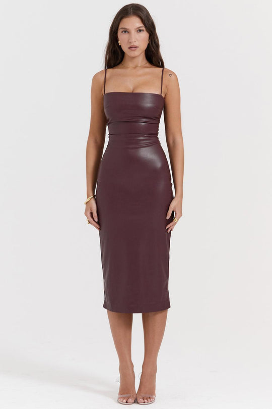 Luxury Leather Dress | Bold and Sophisticated