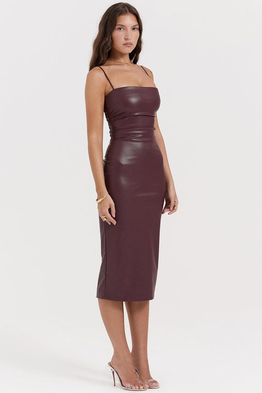 Luxury Leather Dress | Bold and Sophisticated