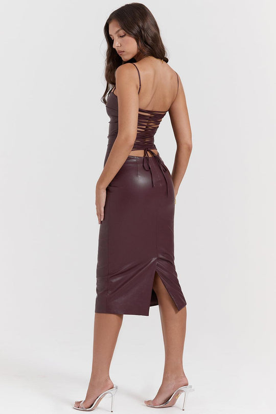 Luxury Leather Dress | Bold and Sophisticated