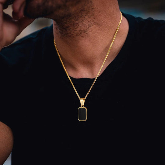 Onyx Edge | Luxury Necklace - Ideal for Adding a Touch of Class and Originality