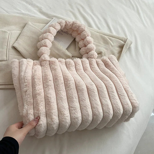 Soft and Cozy Plush Shoulder Bag