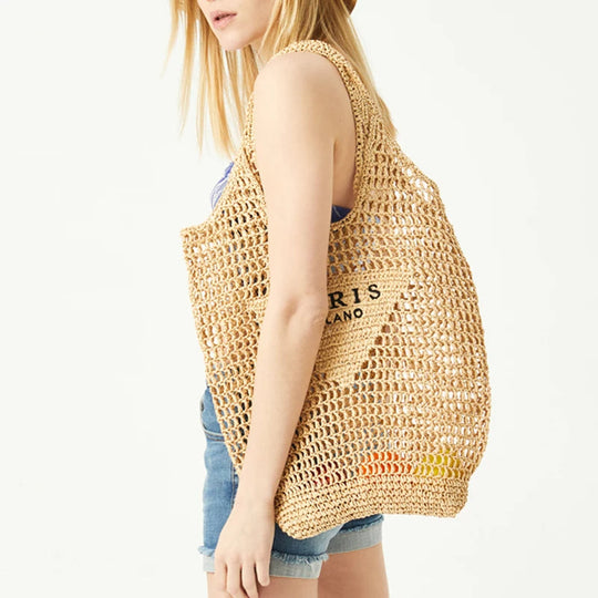 Mila Woven Beach Bag