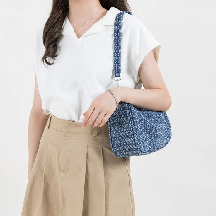 Cassie Denim Crossbody Bag