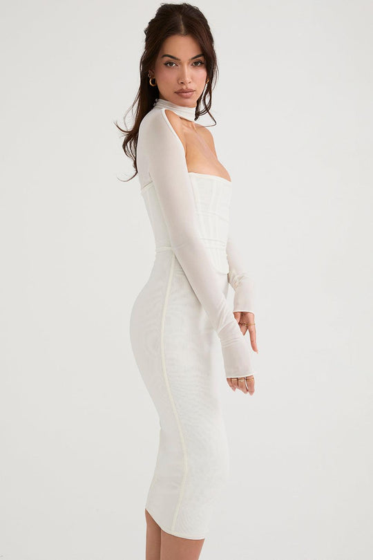 Eva | Midi Corset Dress in Knit - Modern with a Touch of Elegance