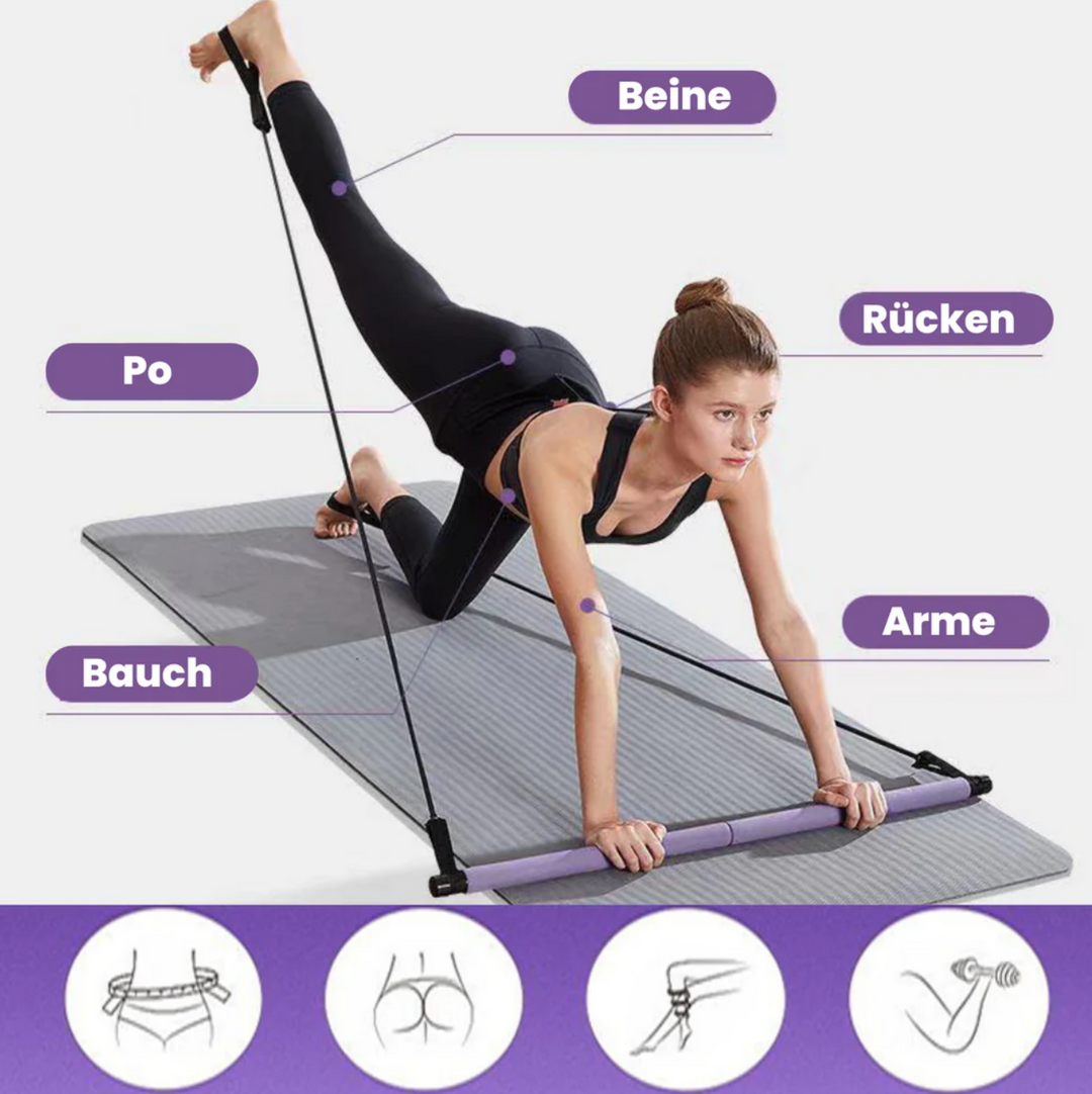 ALOMIE | FitPro Pilates Bar - Strengthen and Tone