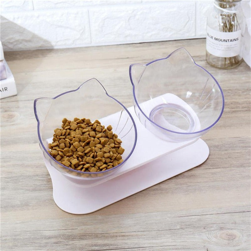 Kittywell™ | Non-Slip Double Bowl for Cats - Safe and Practical Meal