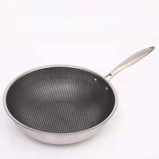 KitchenPro | Frying Pan - Non-stick Stainless Steel for Effortless Cooking