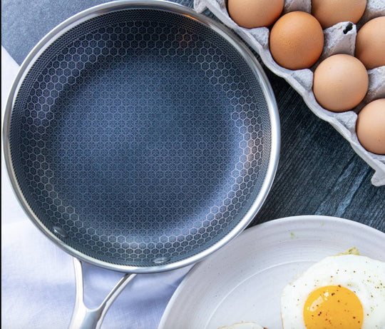 KitchenPro | Frying Pan - Non-stick Stainless Steel for Effortless Cooking